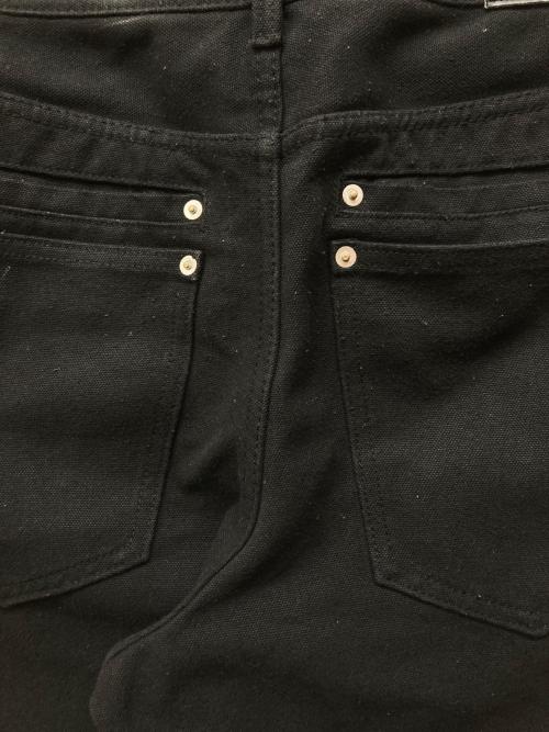 ASAPMODE（エイサップモード）ASAPMODE (エイサップモード) Stacked Canvas Wide-Leg Pants ブラック サイズ:Lの古着・服飾アイテム
