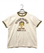TOYS MCCOYトイズマッコイ）の古着「トゥイーティープリントリンガーtシャツ」｜ホワイト