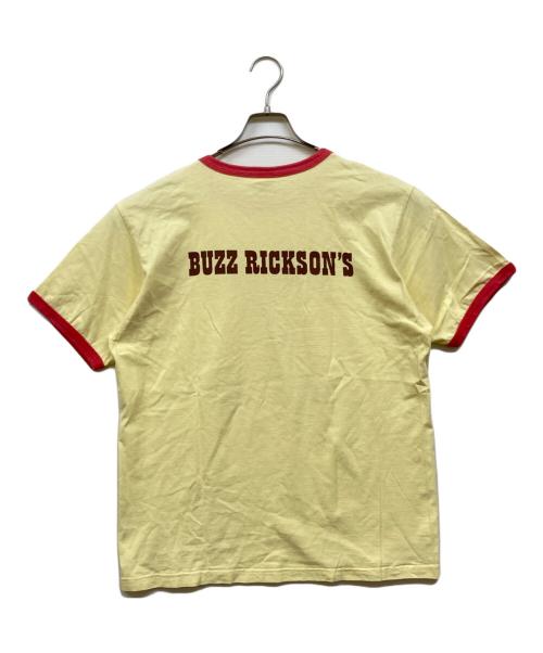 BUZZ RICKSON'S（バズリクソンズ）Buzz Rickson's (バズリクソンズ) スヌーピープリントリンガーTシャツ イエロー サイズ:XLの古着・服飾アイテム