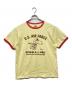 Buzz Rickson's（バズリクソンズ）の古着「スヌーピープリントリンガーTシャツ」｜イエロー