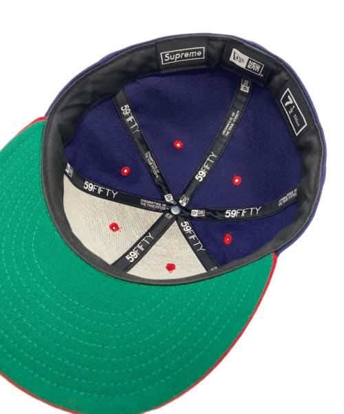 New Era（ニューエラ）New Era (ニューエラ) Supreme (シュプリーム) Triple S Logo New Era ネイビー サイズ:7 1/2の古着・服飾アイテム