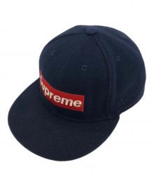 New Era×SUPREME（ニューエラ×シュプリーム）の古着「10AW Woolrich Box Logo Cap」｜ネイビー