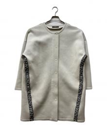 WEEKEND Max Mara（ウィークエンド マックスマーラ）の古着「ノーカラースウェットコート」｜アイボリー