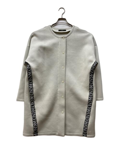WEEKEND Max Mara（ウィークエンド マックスマーラ）Weekend Max Mara (ウィークエンド マックスマーラ) ノーカラースウェットコート アイボリー サイズ:Mの古着・服飾アイテム