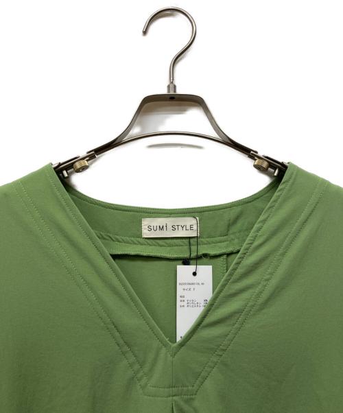 SUM1 STYLE（スミスタイル）SUM1 STYLE (スミスタイル) 半袖ワンピース グリーン サイズ:FREE 未使用品の古着・服飾アイテム