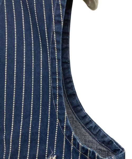 SUGAR CANE（シュガーケーン）SUGAR CANE (シュガーケーン) Wabash Stripe Denim Vest ブルー サイズ:38の古着・服飾アイテム