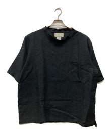 Au Vrai Chic Britain（オーブライシック）の古着「リネンカットソー」｜ブラック