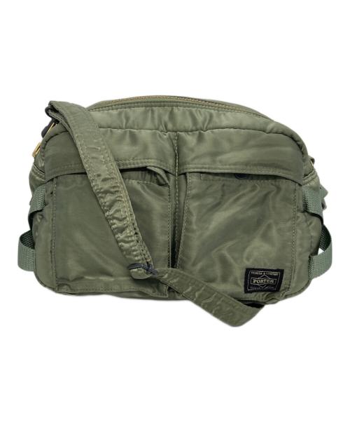 PORTER（ポーター）PORTER (ポーター) TANKER ウエストバッグ セージグリーンの古着・服飾アイテム