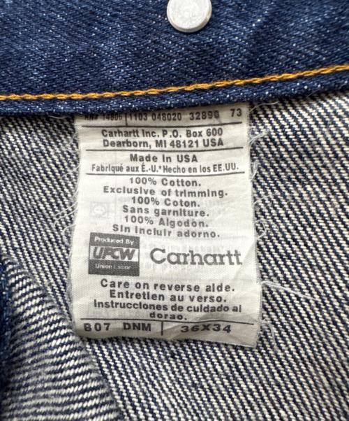 CarHartt（カーハート）CarHartt (カーハート) サスペンダーボタン付きダブルニーペインターデニムパンツ インディゴ サイズ:W36の古着・服飾アイテム