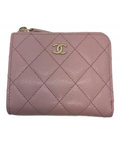 中古・古着通販】CHANEL (シャネル) カメリア長財布 ショッキング 中古・古着通販】CHANEL (シャネル) カメリア長財布 ショッキング