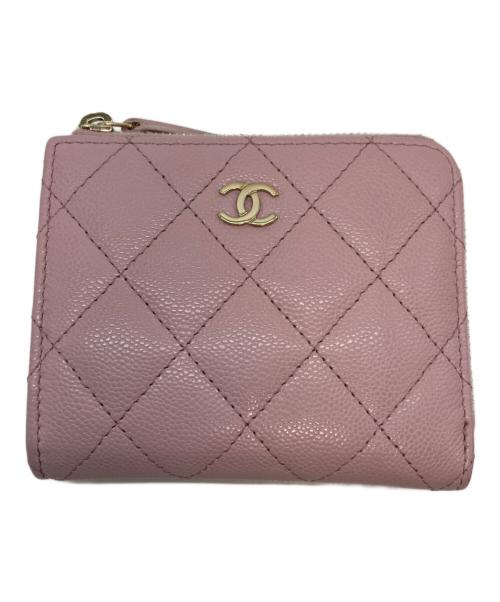 CHANEL（シャネル）CHANEL (シャネル) キャビアスキン ココマーク コインパース ピンクの古着・服飾アイテム