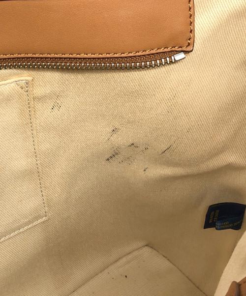 POLO RALPH LAUREN（ポロ・ラルフローレン）POLO RALPH LAUREN (ポロ・ラルフローレン) レザートートバッグ ブラウンの古着・服飾アイテム