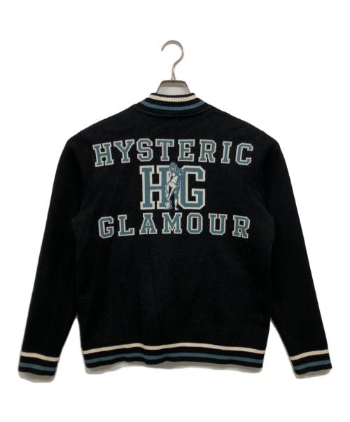 Hysteric Glamour（ヒステリックグラマー）Hysteric Glamour (ヒステリックグラマー) ガールジャカードニットスタジャン ブラック サイズ:Mの古着・服飾アイテム