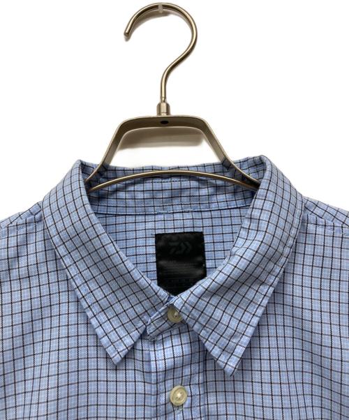 DAIWA（ダイワ）DAIWA (ダイワ) TECH REGULAR COLLAR SHIRT L/S STRIPE スカイブルー サイズ:Lの古着・服飾アイテム