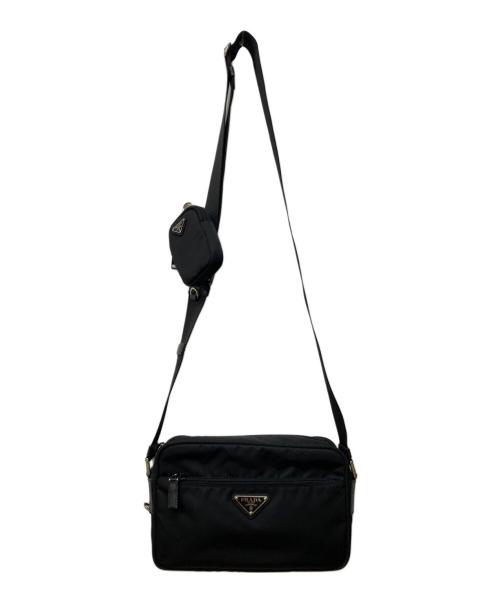 PRADA（プラダ）PRADA (プラダ) リナイロンショルダーバッグ ブラックの古着・服飾アイテム