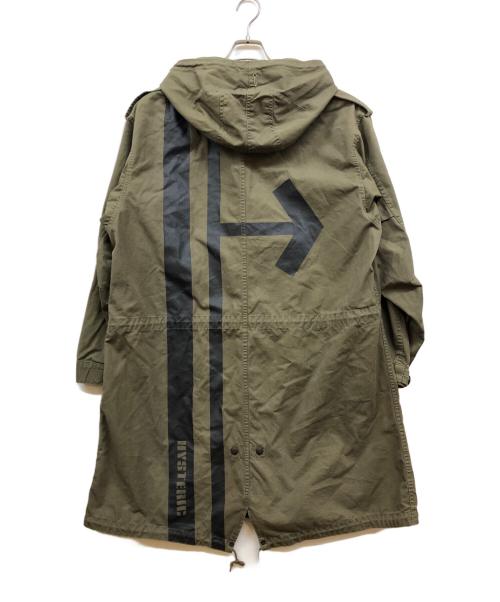 Hysteric Glamour（ヒステリックグラマー）Hysteric Glamour (ヒステリックグラマー) バックプリントモッズコート グリーン サイズ:FREEの古着・服飾アイテム