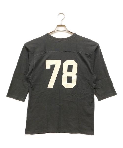 Champion（チャンピオン）Champion (チャンピオン) フットボールTシャツ グレー サイズ:Lの古着・服飾アイテム