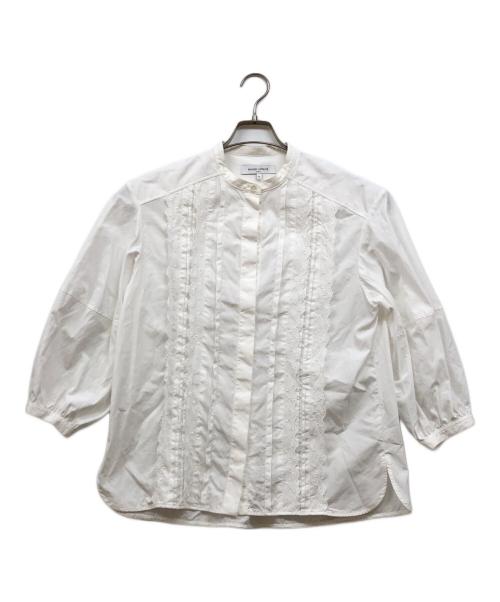 maison kitsune（メゾンキツネ）maison kitsune (メゾンキツネ) エンブロイダリー シャツ ホワイト サイズ:36の古着・服飾アイテム