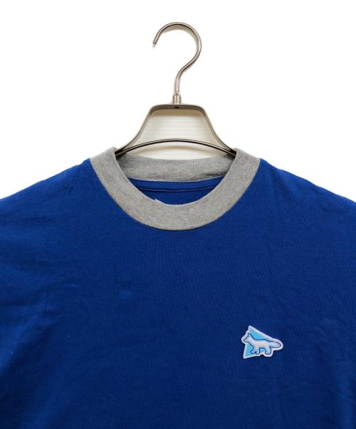 maison kitsune（メゾンキツネ）MAISON KITSUNE (メゾンキツネ) and wander (アンドワンダー) 半袖カットソー ブルー サイズ:2の古着・服飾アイテム