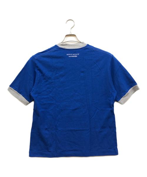 maison kitsune（メゾンキツネ）MAISON KITSUNE (メゾンキツネ) and wander (アンドワンダー) 半袖カットソー ブルー サイズ:2の古着・服飾アイテム