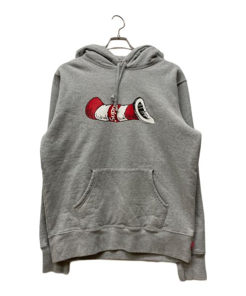 SUPREME（シュプリーム）Supreme (シュプリーム) cat in the hat hooded グレー サイズ:Mの古着・服飾アイテム