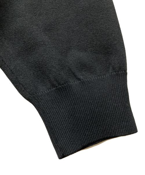 PEARLY GATES（パーリーゲイツ）PEARLY GATES (パーリーゲイツ) 14G 部分JQ クルーネック ニットプルオーバー ネイビー サイズ:6 未使用品の古着・服飾アイテム