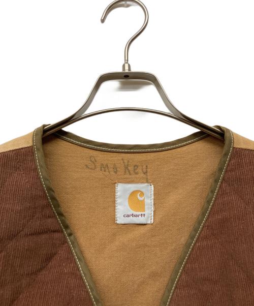 CarHartt（カーハート）CarHartt (カーハート) ダックハンティングベスト ブラウン サイズ:記載無しの古着・服飾アイテム