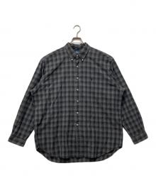 RALPH LAUREN（ラルフローレン）の古着「BLAKE コットンシルク オンブレチェックシャツ」｜グレー