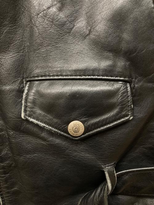 PERFECTO by Schott（パーフェクト バイ ショット）PERFECTO by Schott (パーフェクト バイ ショット) ダブルライダースジャケット ブラック サイズ:38の古着・服飾アイテム