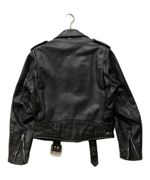 PERFECTO by Schott（パーフェクト バイ ショット）PERFECTO by Schott (パーフェクト バイ ショット) ダブルライダースジャケット ブラック サイズ:38の古着・服飾アイテム