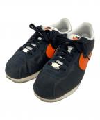 NIKEナイキ）の古着「CORTEZ TXT」｜ブラック×オレンジ