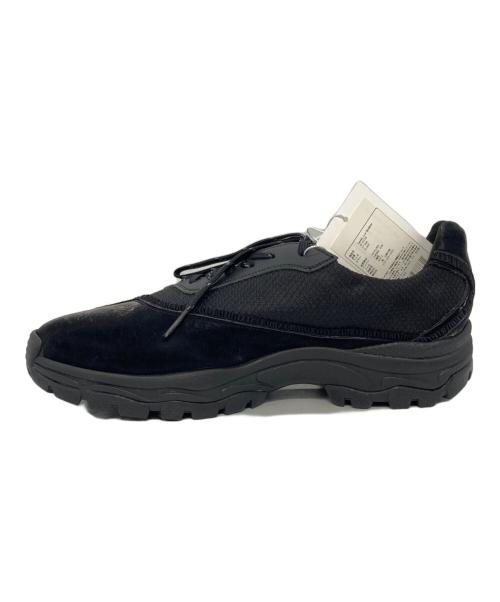NEGATIVETHREE（ネガティブスリー）NEGATIVETHREE (ネガティブスリー) CURVED LACE SNEAKERS ブラック サイズ:27㎝ 未使用品の古着・服飾アイテム