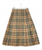 Burberry'sバーバリー）の古着「ノヴァチェックスカート」｜ベージュ