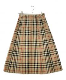 Burberry's（バーバリーズ）の古着「ノヴァチェックスカート」｜ベージュ