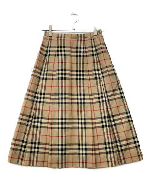 Burberry's（バーバリー）Burberry's (バーバリー) ノヴァチェックスカート ベージュ サイズ:Sの古着・服飾アイテム