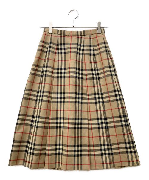 Burberry's（バーバリー）Burberry's (バーバリー) ノヴァチェックスカート ベージュ サイズ:Sの古着・服飾アイテム