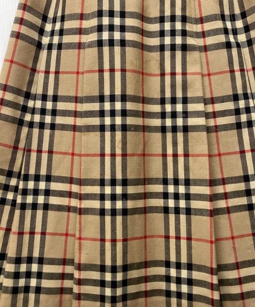Burberry's（バーバリー）Burberry's (バーバリー) ノヴァチェックスカート ベージュ サイズ:Sの古着・服飾アイテム