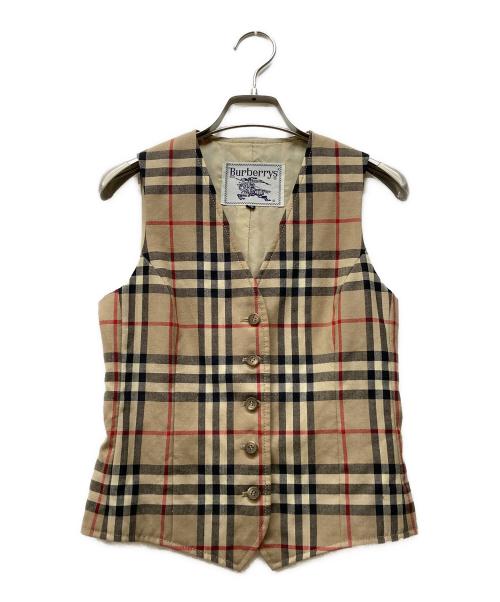 Burberry's（バーバリー）Burberry's (バーバリー) ノヴァチェックベスト ベージュ サイズ:SSの古着・服飾アイテム