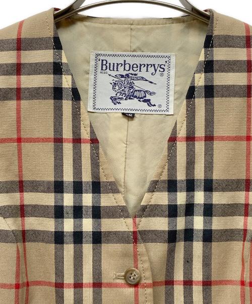 Burberry's（バーバリー）Burberry's (バーバリー) ノヴァチェックベスト ベージュ サイズ:SSの古着・服飾アイテム