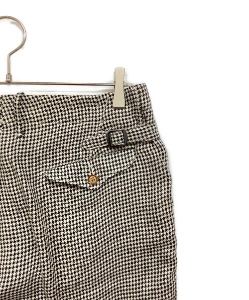 HAVERSACK（ハバーサック）HAVERSACK (ハバーサック) スラックス ホワイト×ブラック サイズ:Lの古着・服飾アイテム