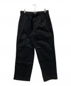 Graphpaperグラフペーパー）の古着「Military Cloth Belted Pants」｜ブラック