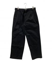 Graphpaper（グラフペーパー）の古着「Military Cloth Belted Pants」｜ブラック