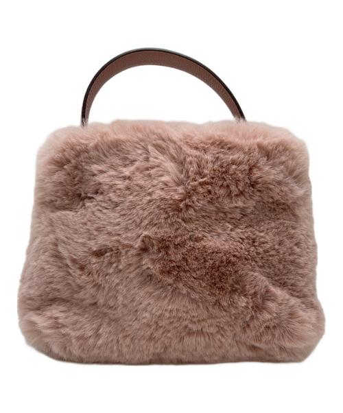 Kate Spade（ケイトスペード）Kate Spade (ケイトスペード) Knot Faux far ミニクロスボディバッグ ピンクの古着・服飾アイテム