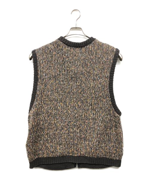 ENCOMING（インカミング）ENCOMING (インカミング) KNITTED TWO POCKET VEST マルチカラー サイズ:Mの古着・服飾アイテム