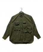 DAIWA PIER39ダイワ ピア39）の古着「TECH ANGLERS SHIRTS L/S」｜オリーブ