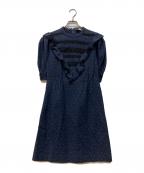 COACHコーチ）の古着「Short Party Dress In Organic Cotton」｜ネイビー