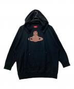 Vivienne Westwood RED LABELヴィヴィアンウエストウッドレッドレーベル）の古着「ビッグオーブ オーバーサイズフーディ」｜ブラック