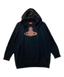 Vivienne Westwood RED LABEL（ヴィヴィアンウエストウッドレッドレーベル）の古着「ビッグオーブ オーバーサイズフーディ」｜ブラック