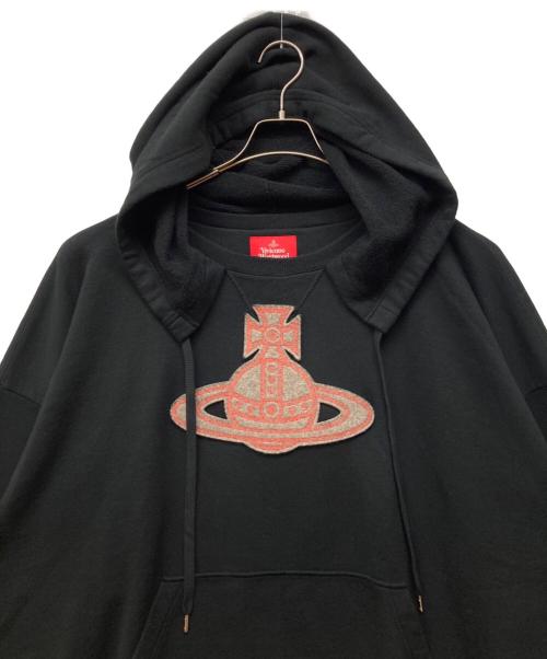 Vivienne Westwood RED LABEL（ヴィヴィアンウエストウッドレッドレーベル）Vivienne Westwood RED LABEL (ヴィヴィアンウエストウッドレッドレーベル) ビッグオーブ オーバーサイズフーディ ブラック サイズ:00の古着・服飾アイテム