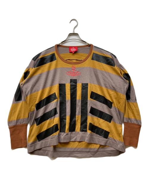 Vivienne Westwood RED LABEL（ヴィヴィアンウエストウッドレッドレーベル）Vivienne Westwood RED LABEL (ヴィヴィアンウエストウッドレッドレーベル) オーブプリント オーバーサイズカットソー マルチカラー サイズ:00の古着・服飾アイテム